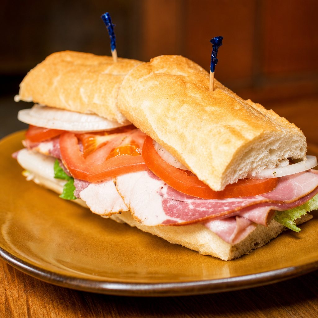 Ham & American Cheese Sub.